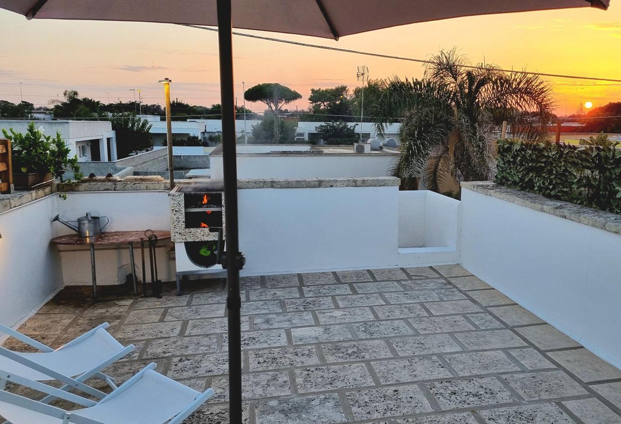 La Terrazza Dei Nonni Appartement Torre Specchia Ruggeri Buitenkant foto